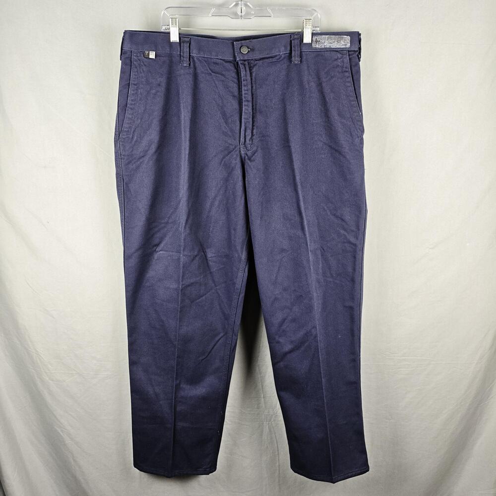 Carhartt FR Pants Mens 42x30 Blue Flame Resistant Work Twill Chino Workwear